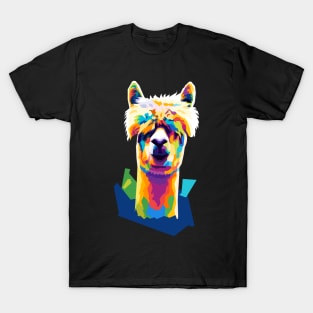 Alpaca Wpap Pop Art T-Shirt